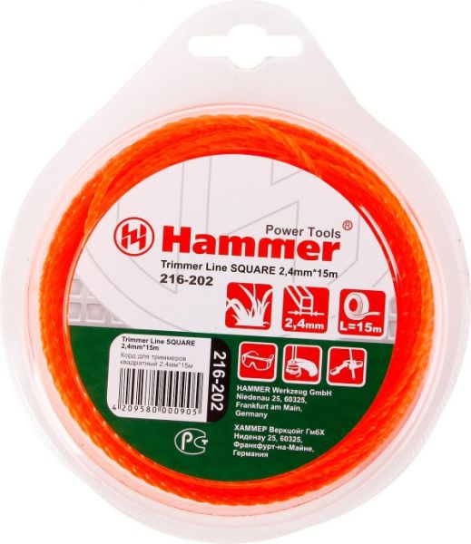 Аксессуар для триммера Hammer Flex 216-202 TL Square 2.4mmx15m