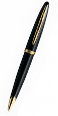 Шариковая ручка WATERMAN Carene (S0700380) Black GT (M) чернила: синий позолота 23К