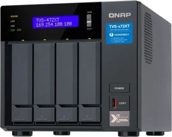 Сетевое хранилище QNAP TVS-472XT-PT-4G